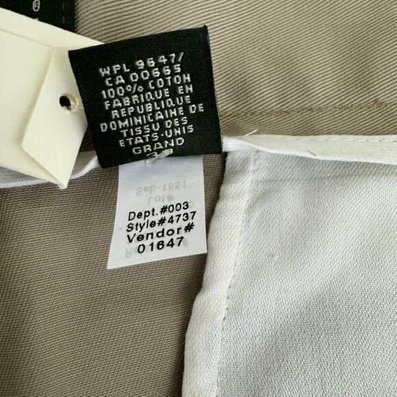 Eddie Bauer Shorts Men's 38 Tall Khaki Tan Preppy Tailored Flat Front 10" - Picture 5 of 9